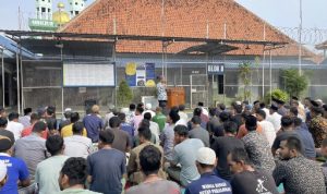 Rumah Tahanan Negara (Rutan) Kelas IIA Pekalongan menggelar Shalat Istisqa